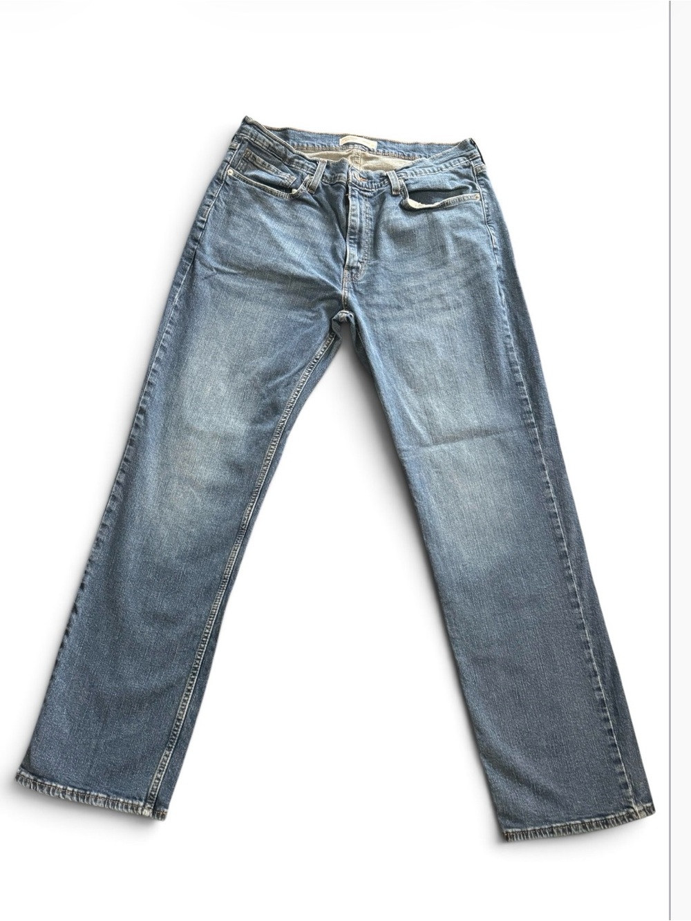 Levi Strauss Signature Straight Leg Jeans Men’s W36 L32 Light Wash Blue Denim